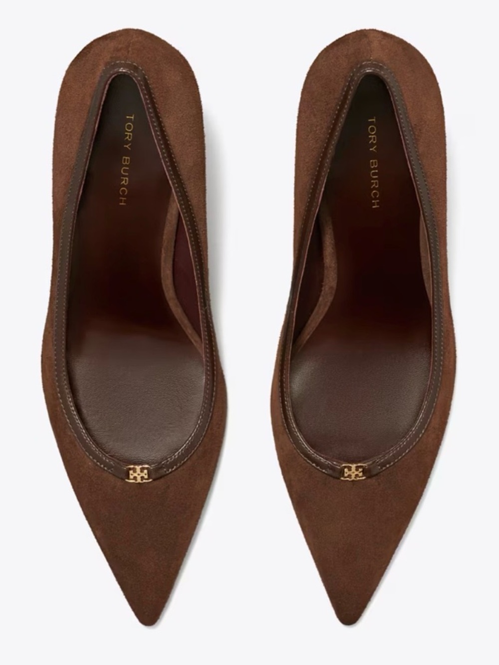 NEW Tory Burch Double T Buckle Pump in Dark Cocoa - Picture 4 of 9